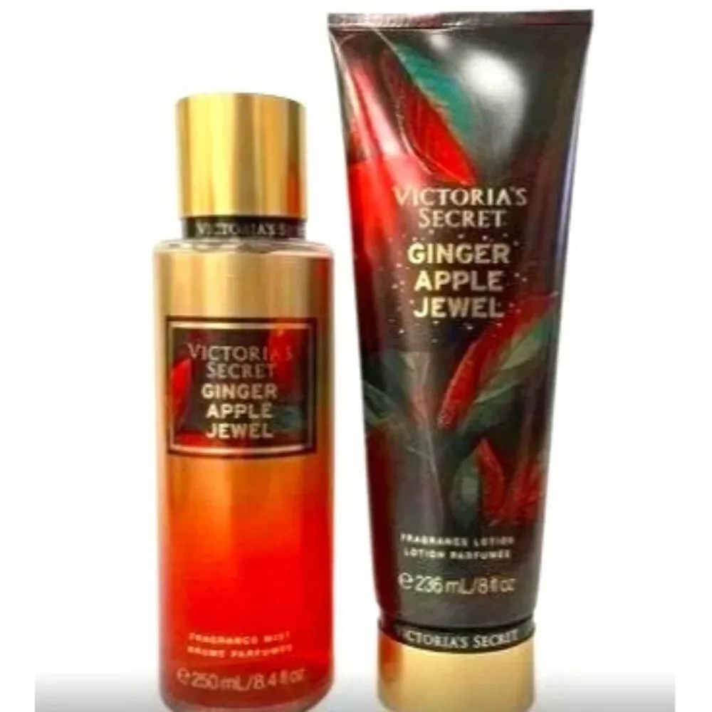 Ginger Apple Jewel Victoria Secret 2 Piece Set NEW